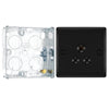 BG Nexus Matt Black 5A Unswitched Round Pin Socket NFB29B with 25mm Steel Back Box