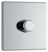 FPC81 Front - This trailing edge single dimmer switch from British General allows you to control your light levels and set the mood. The intelligent electronic circuit monitors the connected load and provides a soft-start with protection against thermal.