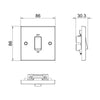 BG 975 Moulded Square Edge | White | 1 Gang 45A 2 Pole Cooker Switch