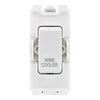 BG RRWCW White 20A DP Appliance Grid Switch Labelled Wine Cooler