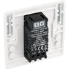 BG 881 Moulded Round Edge | White | 1 Gang 200W 2 Way Trailing Edge Dimmer Switch