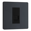 BG Evolve Matt Grey 1 Gang Master Telephone Outlet PCDMGBTM1B with 35mm Steel Back Box