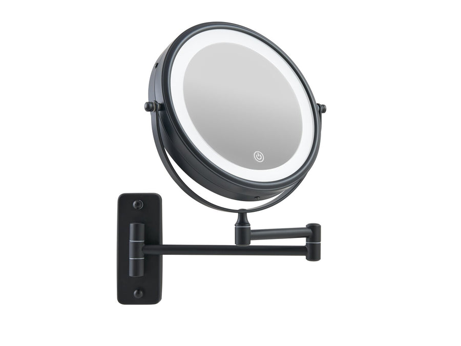 Corby Winchester Illuminated Wall Mounted Mirror in Black