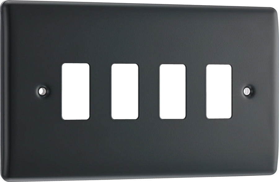 BG RPM4 Nexus Grid Part M | 4 Module Front Plate