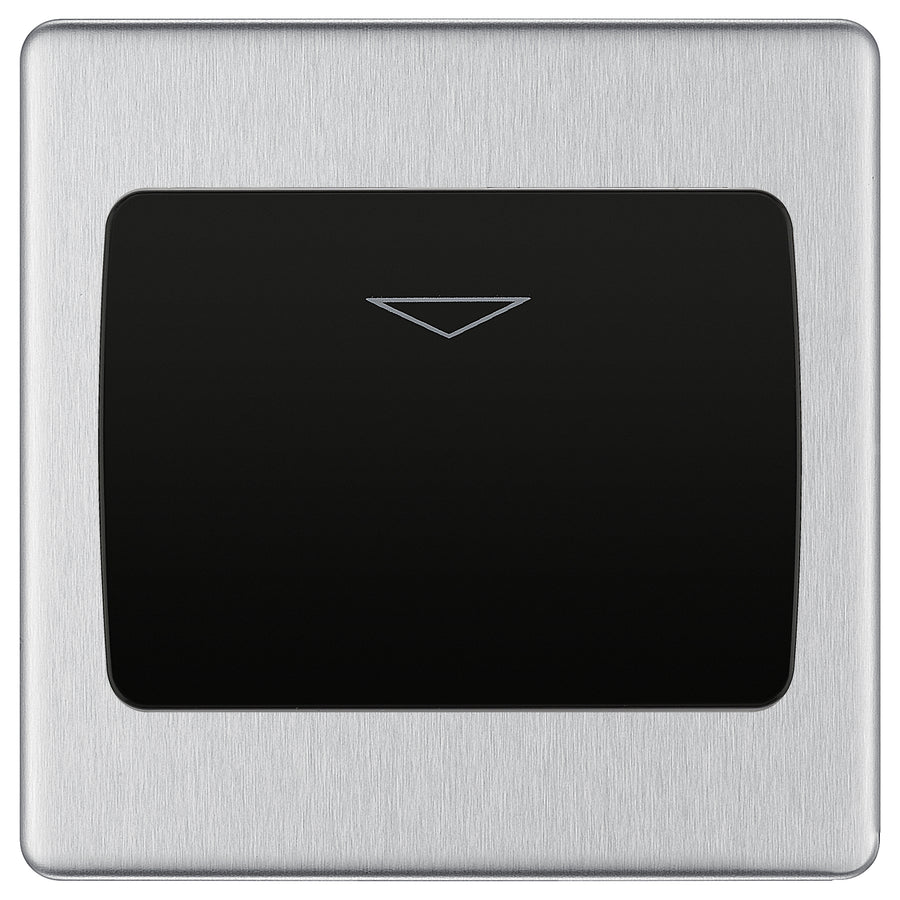 BG Nexus Screwless Brushed Steel Hotel Key Card Switch FBSKYCSB