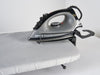 Corby Sutton Table Top Ironing Centre in Light Grey with Sherwood 1200W Steam Iron - UK Plug