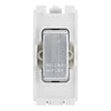 BG RRWMBS Brushed Steel 20 Amp Double Pole Appliance Grid Switch Labelled Washing Machine