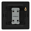 BG Evolve Matt Black Intermediate Edge to Edge Rocker Switch PCDMB13EB with 35mm Steel Back Box