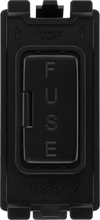 BG RFBFUSE Nexus Grid Matt Black 13A Fuse Holder Module