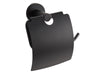 Corby Harrogate Toilet Roll Holder with Cover in Black
