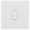 BG 813 Moulded Round Edge | White | 1 Gang 10AX Intermediate Plate Switch