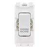 BG RRWMW White 20A DP Appliance Grid Switch Labelled Washing Machine