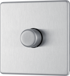 FBS81P Front - This trailing edge single dimmer switch from British General allows you to control your light levels and set the mood.
