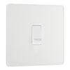 BG Evolve Pearlescent White 10AX 1 Way Press Switch PCDCL14W with 35mm Steel Back Box