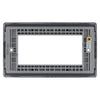 BG Matt Black 4G Euro Plate with 45W USB A+C Charger Modules - White Insert