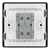 BG Evolve Satin Brass 1 Gang 20A 16AX Intermediate Light Switch PCDSB13B with 25mm Steel Back Box