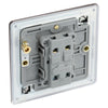 BG Screwless Black Nickel 20A 16AX Intermediate Light Switch FBN13 with 25mm Steel Back Box