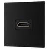 BG Nexus Polished Chrome HDMI Socket Black insert