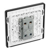 BG Evolve Satin Brass 1 Gang 20A 16AX Intermediate Light Switch PCDSB13B with 25mm Steel Back Box