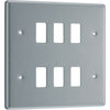 BG RMC6 Nexus Grid Metal Clad | 6 Module Front Plate