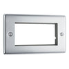 BG Nexus Polished Chrome Triple Master Touch Dimmer Switch Black Inserts