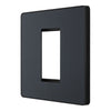 BG Evolve Matt Grey 20AX 2 Way Emergency Lighting Test Key Switch - Key Included - Black Insert