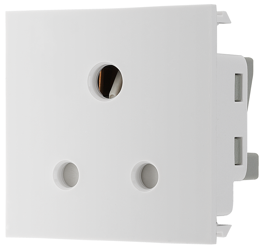 Euro Power Module BG EM5ASW Euro Module 5A Round Pin Unswitched Socket - White– The ...
