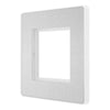 BG Evolve Brushed Steel 45W USB Wall Socket Euro Module USB-A & C - Grey Insert