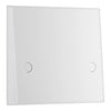 BG 979 Moulded Square Edge | White | 1 Gang 45A Bottom Entry Flex Outlet Plate