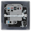 BG Nexus Matt Black 13A Flex Output Neon Switched Fused Connection Unit NFB53 with 35mm Steel Back Box