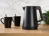 0.6L Doubled Walled Kettle (SD-132) in Black - UK Plug