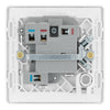 BG Evolve Brushed Steel 13A Flex Outlet Neon Switched Fused Connection Unit PCDBS52W with 25mm Steel Back Box