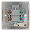 BG Nexus Antique Brass Single Plate 45A DP Neon Cooker Switch with Surface Pattress Back Box