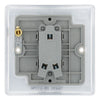 BG Nexus Polished Chrome 20A 16AX 2 Way Single Light Switch NPC12 with 35mm Steel Back Box
