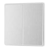 BG Evolve Brushed Steel 2 Way Double Edge to Edge Rocker Switch PCDBS42EW with 25mm Steel Back Box