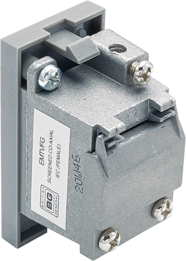 BG Nexus Grey EMTVFG Screened TV Outlet Euro Module Female– The ...