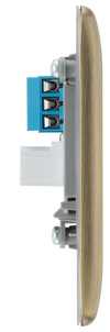  NABBTS1 Side - This secondary telephone socket from British General uses a screw terminal connection and should be used for an additional telephone point which feeds from the master telephone socket.