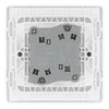 BG Evolve Pearlescent White 20 Amp 16AX Double Wide Rocker Light Switch PCDCL42WW with 25mm Steel Back Box