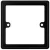 BG Nexus Black 1 Gang Single 10mm Depth Spacer Frame Square Back Box Plate