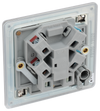 FBS55 Back - This 13A fused and unswitched connection unit from British General provides an outlet from the mains containing the fuse ideal for spur circuits and hardwired appliances.