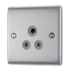 NBS29G Front - This 5A round pin socket from British General can be used to connect lamps to a lighting circuit.