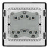 BG Evolve Satin Brass 3 Gang 20A 16AX 2 Way Light Switch PCDSB43B with 35mm Steel Back Box