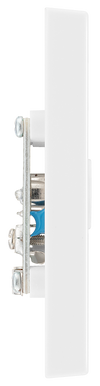 BG 963 Moulded Square Edge | White | 2 Gang Isolated Co-Axial TV Socket Outlet