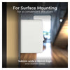 BG 878 Moulded White Round Edge 2 Gang 50mm | Surface Box