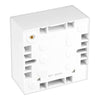 BG 977 Moulded Square Edge | White | 45mm | 1 Gang Surface Box