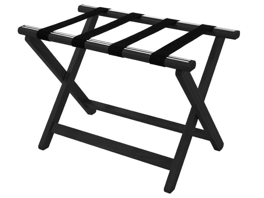 Corby York Wooden Luggage Rack in Black