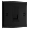 BG Nexus Matt Black 1 Gang RJ11 Single Data Outlet NFBRJ111 with 35mm Steel Back Box