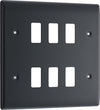 BG RPM6 Nexus Grid Part M | 6 Module Front Plate
