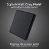 BG Evolve Matt Grey Intermediate 20A Edge to Edge Rocker Light Switch | PCDMG13EB