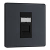 BG Evolve Matt Grey RJ45 Cat6 Single Data Outlet PCDMGRJ451B with 35mm Steel Back Box